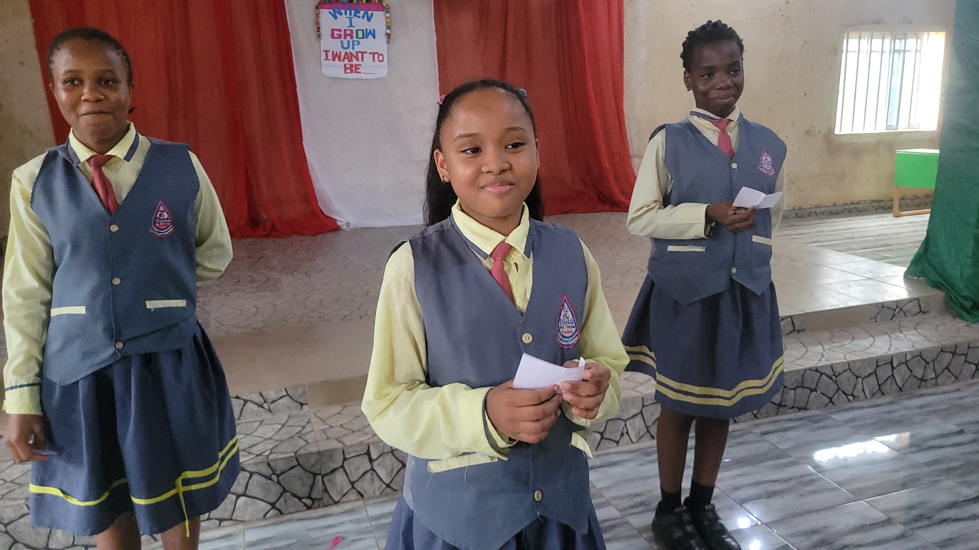 A confident Nigerian girl student